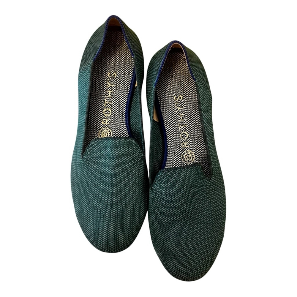 Rothy's Almond Loafer, Size 8, Teal Green/Blue Sage - Picture 4 of 11